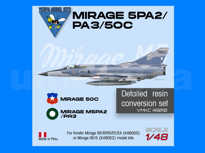 VMKC48010 Dassault Mirage 50C / Mirage 5PA2/5PA3 Conversion Set 1/48